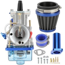 YOXUFA PWK24 212cc Carburetor Assembly for Predator 224cc Engine blue