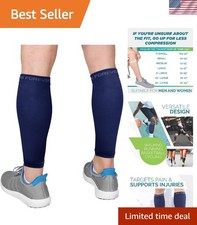 Calf Compression Sleeve for Men Women - 20-30mmHg Support, Ideal for Running
