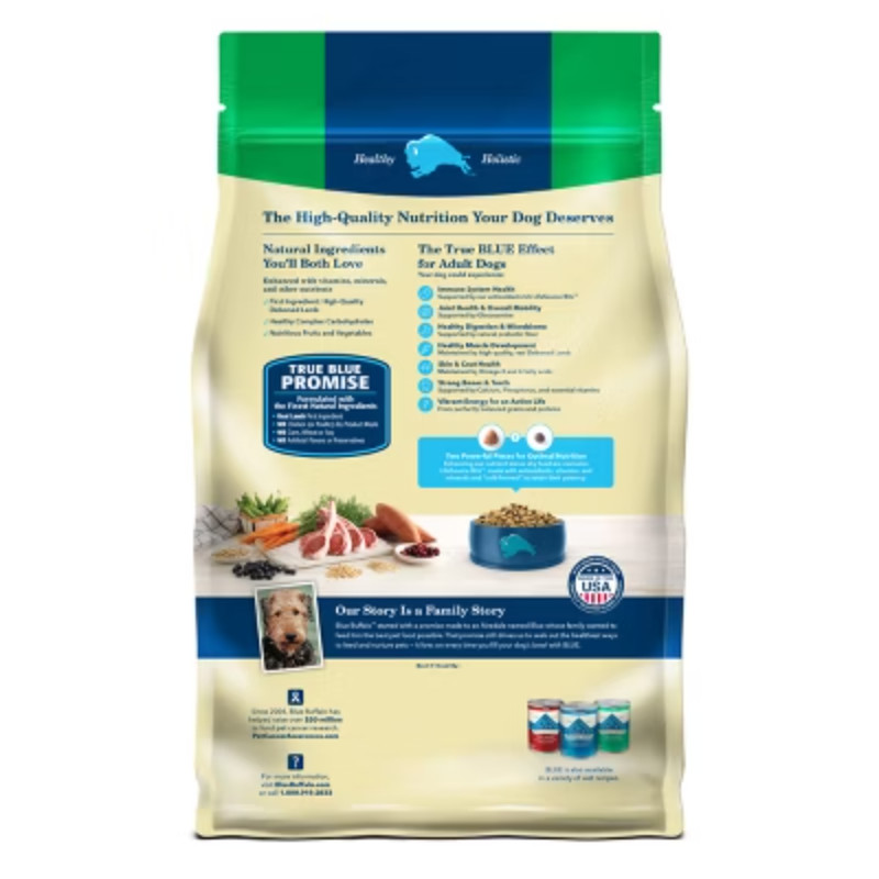 Blue Buffalo Formula Natural Adult Dry Dog Food with Lamb and Brown Rice