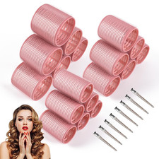 26 Pcs Ceramic Thermal Hair Rollers Set,Hair Curlers for Blowout Look Long Mediu