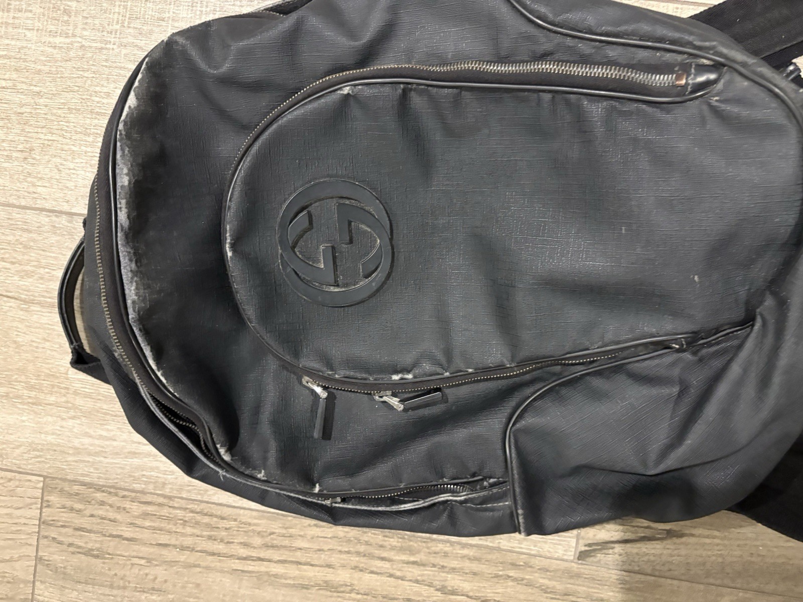 Gucci Black Backpack Zip Closure Adjustable Strap… - image 2