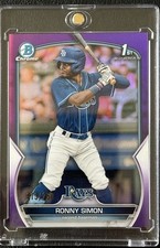 RONNY SIMONS🔥RISING STAR 🔥ROOKIE📈INVESTMENT📈SSP📈 TAMPA BAY RAYS