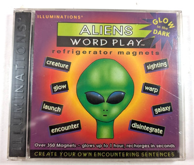 Aliens Word Play Refrigerator Magnets Valentine 1997 - Fridge Poetry NEW SEALED