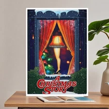 A Christmas Story Movie Poster ,Leg Lamp Wall Art, Gift