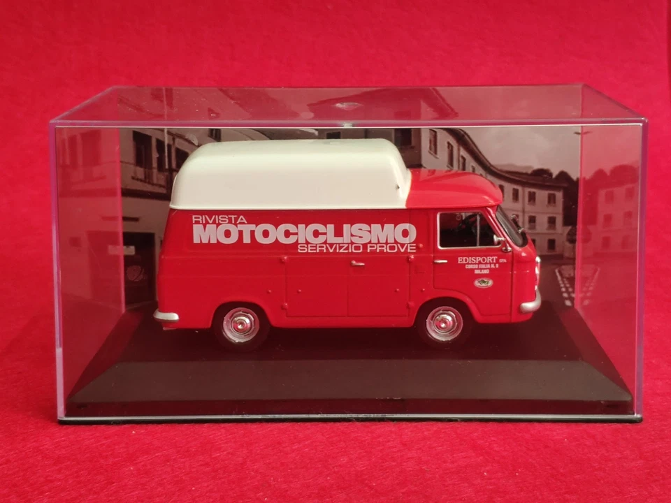FURGONCINO PUBBLICITARIO 1:43 FIAT 238 MOTOCICLISMO SERVIZIO PROVE VINTAGE IXO - - Immagine 2 di 4
