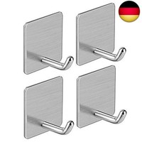 Haken, Handtuchhaken Ohne Bohren, 4 StüCk Klebehaken Handtuchhalter Wandhaken Se