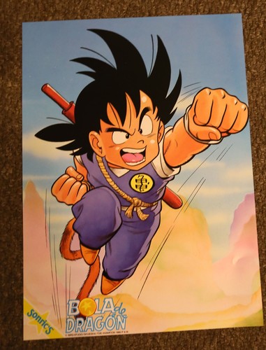 DRAGON BALL 1992 EXTREMELY RARE SET OF FOURTEEN 16"x11" POSTERS FLAT SONRICS - Picture 4 of 14