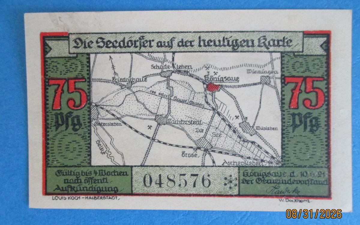 1921 Year German Paper Money for sale | eBay