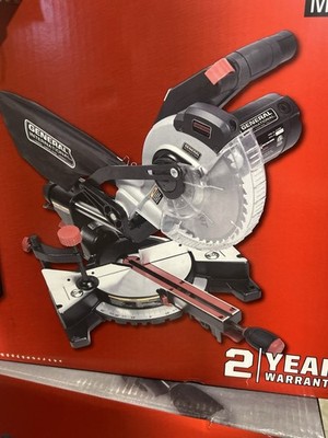 General International MS3002 7-1/4 in Sliding Miter Saw Laser Corded