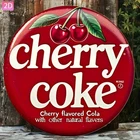 2D Flat, 1pc Vintage Cherry Coke Wall Tin Metal Signs Home Décor Suitable for Y