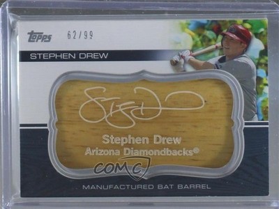 2010 Topps Update Manufactured Bat Barrels 62/99 Stephen Drew #MBB-96 0u4