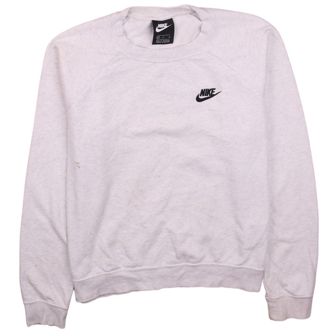 Nike White Sweatshirt Mens M
