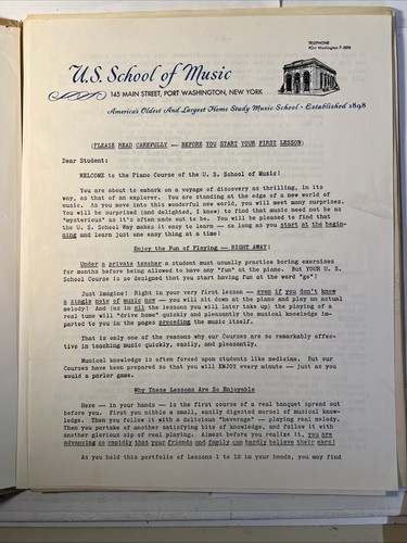 Home Study Course For Piano- U.S. School Of Music NY - 1948- Lessons 1 - 96 -B22 - Picture 4 of 24