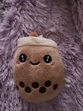 Cartoon Milk Tea Keyring Stuffed Boba Doll Plush Toys Gifts Bubble Tea Keychain