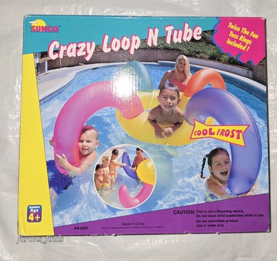 Vtg 2001 NOS Sunco Crazy Loop N Tube Pool Toy Rare HTF 