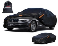Sedan Car Cover Waterproof All 2 A6 Fit Sedan-Length 204" To 210" PE-Black