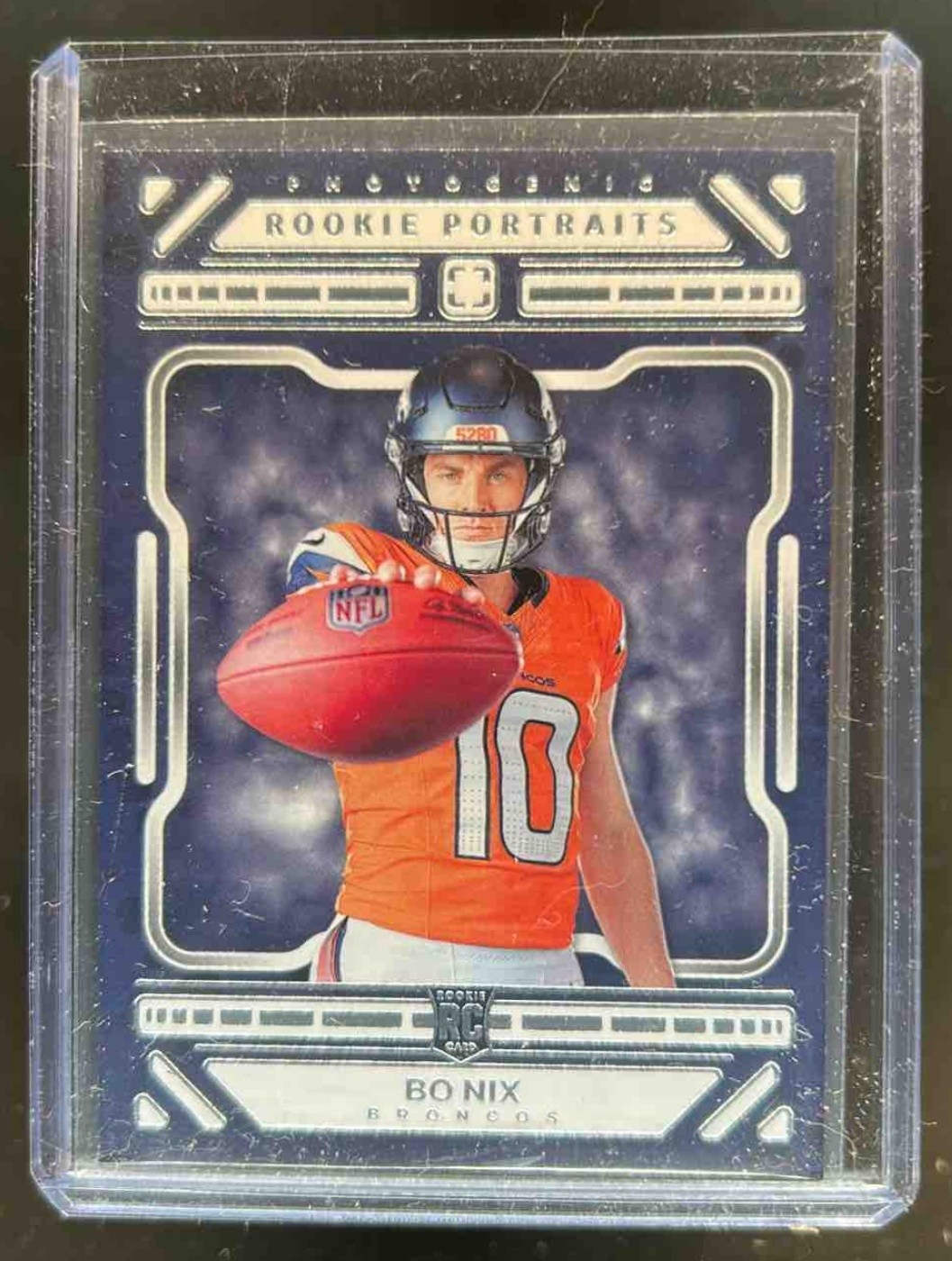 2024 Panini Photogenic Bo Nix Rookie Portrait RC #196 Broncos