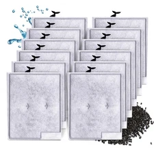 12 Pack Large Filter Cartridges Compatible with Aqueon QuietFlow Power Filter...