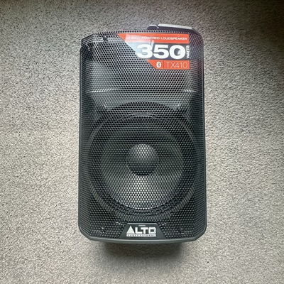 #ad Alto TX410 Powered PA Speaker Works Great Cracked Cabinet $90.00