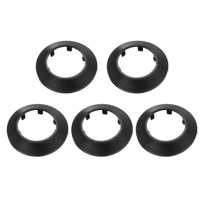 5PCS Flange Pipe Cover Decor for 2.5in/64mm Pipe Cover Decor, Black