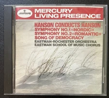 Hanson Conducts Hanson Symphony 1/2 1990 Mercury Living Presence Cd