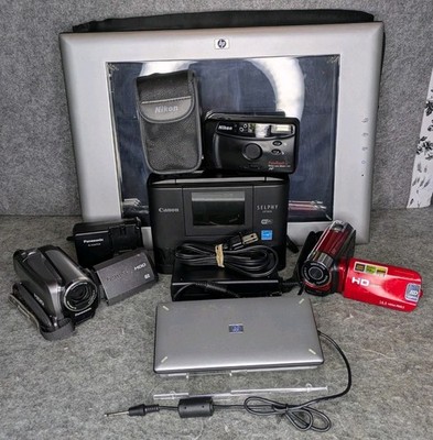 Large Photo/Video Recorder Lot   Scanners Cameras Camcorders Printer Untested
