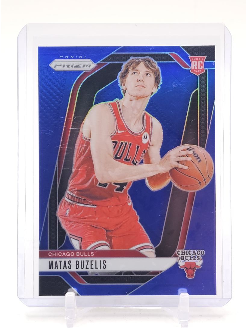 MATAS BUZELIS 2024-25 PANINI PRIZM ROOKIE BLUE BULLS #252 T RC /199 Q4247
