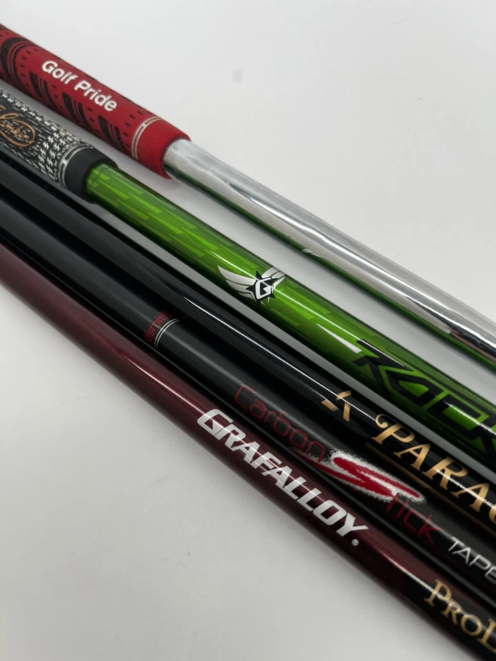 Lote de 5 ejes para palos de golf - grafito/acero Grafalloy/golfisrero/paragón/cohete Foto 3 de 4