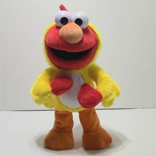13" Sesame Street Chicken Dance Elmo Animated Singing Chick Easter 2024