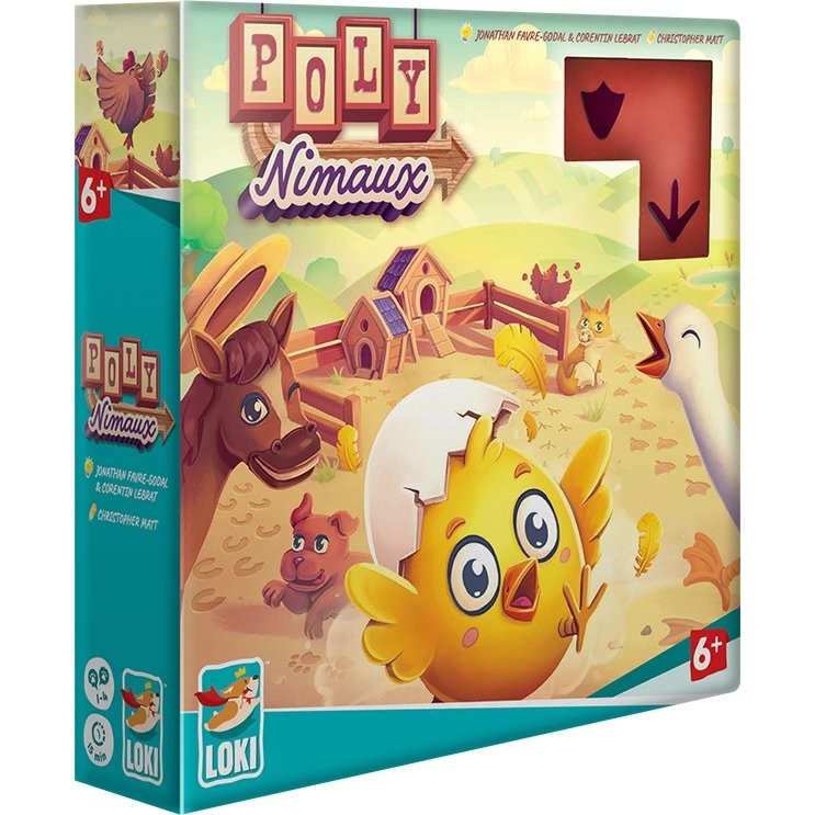 Poly Nimaux Jeu de société Loki éducatif puzzle animaux 4 ans