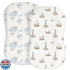 Woodiville Baby Lounger Cover for Boys Girls, Soft Breathable Jersey Baby Lou