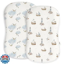 Woodiville Baby Lounger Cover for Boys Girls, Soft Breathable Jersey Baby Lou