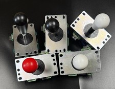 Lot of 5 Sanwa Arcade Joystick JLF-TP-8YT-SK 4  8 Way Adjustable As Pictured
