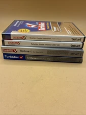 Intuit Turbo Tax Years 2006, 2007, 2012, 2013 Lot If (4) New,,Read Description
