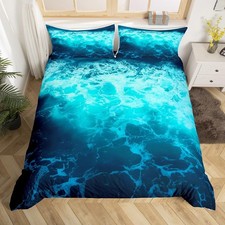 Ocean Wave Bedding Set Ocean Sea Themed Comforter Cover for Boys Girls Teens ...