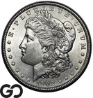 1902 Morgan Silver Dollar Coin, Very Nice Gem BU++