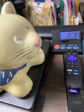 Vintage Coco Dowley Cat with Goldfish Handle Cookie Jar