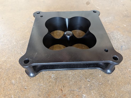 CARB SPACER Aluminum 4150 TAPERED 4 HOLE 1.50IN 1-1/2" USA Made
