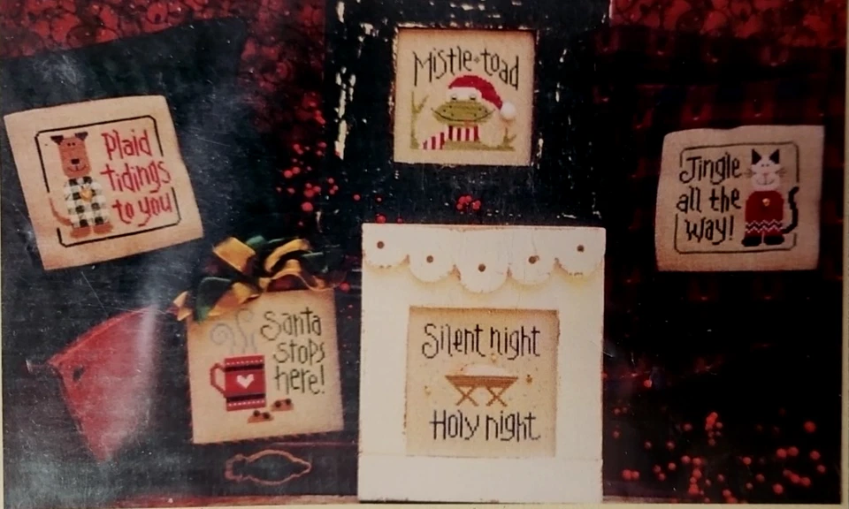 Lizzie*Kate ~ TINY TIDINGS X ~ Cross Stitch Chart w/embellishments  - Image 2 of 2