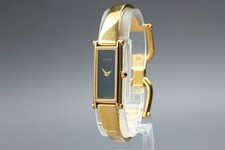 [Near MINT] Gucci 1500L Bangl Watch Black Dial 12mm Qz Women's Watch From Japan