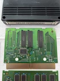 Ninja Commando - SNK Neo Geo - Authentic Original MVS Cart - w/ Mini Marquee