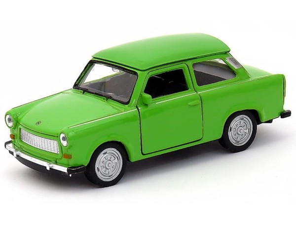 Welly Trabant 601 GrüN MaßStab 1:34 1:39 4,5 Zoll Druckguss-Auto In Box-image