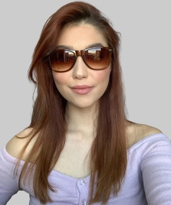 Set of 2 (Two) New Fashionista Gradient Brown Gradient Men's Women's Sunglasses 