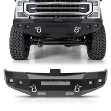 Front Bumper For 2017 To 2022 Ford F250 F350 Super Duty W Led D-ring Shackle