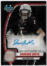 2024 Bowman U Chrome Black Auto 1/10 (Bookend 1/1) Donovan Smith Houston Cougars