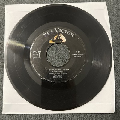 Elvis Presley-RCA- EPA 830-Shake,Rattle And Roll''US-7'' EP-1958 4 song classic