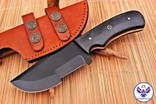 CUSTOM HAND MADE HIGH CARBON STEEL FIX BLADE HUNTING TRACKER KNIFE ZS 83