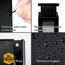 PCS PET Urn, Wooden Dog Ashes, Small 0-25lbs , Black, Photo Frame