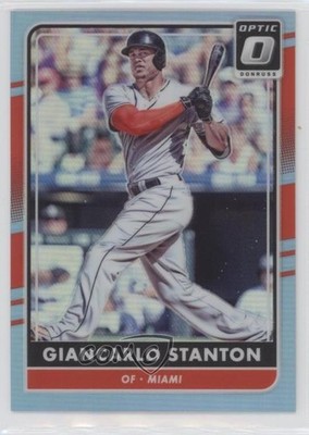 2016 Panini Donruss Optic Carolina Blue 27/50 Giancarlo Stanton #123 1j2