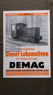 528 brochure Demag field railway diesel locomotives around 1940
